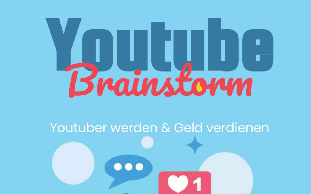 Youtube Kanal erstellen 1 Brainstorm = 55 Ideen plus plr, neu