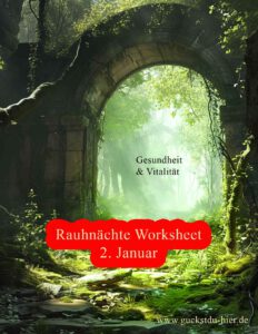 Rauhnächte 10 Tagebuch Worksheet