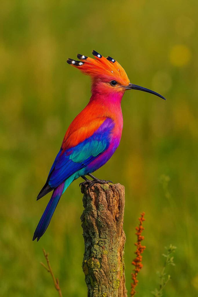 Farbenprächtiger Vogel in der Puszta, einzigartiges Naturerlebnis bei einem Abenteuerurlaub in Ungarn