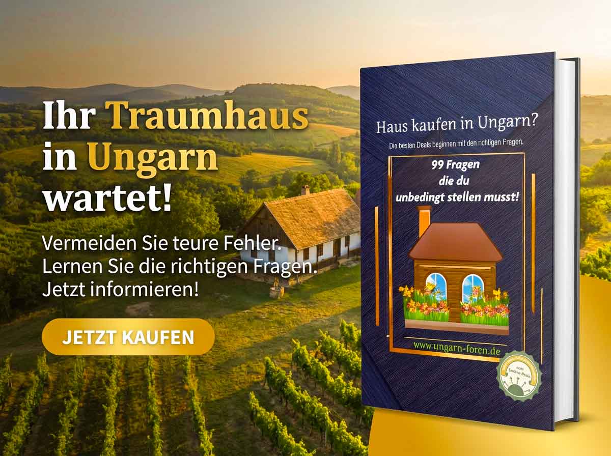 Ihr Traumhaus wartet in Ungarn 99 Fragen, die sich stellen müssen, Denn die besten Deals beginnen mit den richtigen Fragen. Jetzt auf Amazon bestellen Werbung